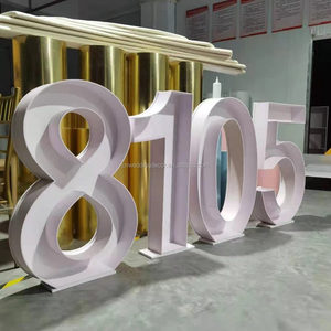 5 metri di altezza lettere o numeri decorato con palloncini decorazione di cerimonia nuziale - Product Image 4