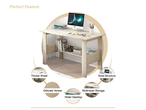 Hot Sale Kantor Kayu Furniture Meja Kantor Meja Komputer Meja Laptop - Product Image 5