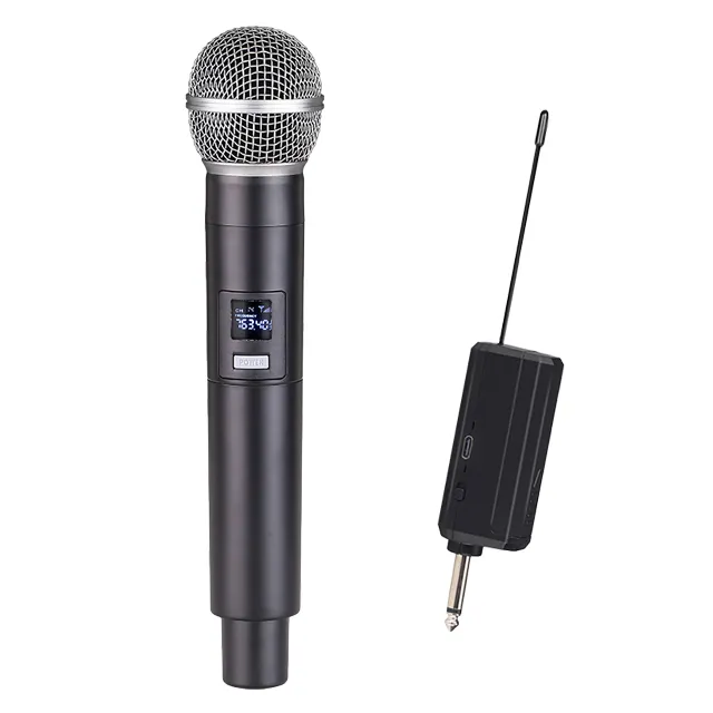 LMBGM V58 Wireless microphone one drag two U segment adjustable frequency home KTV audio computer k song