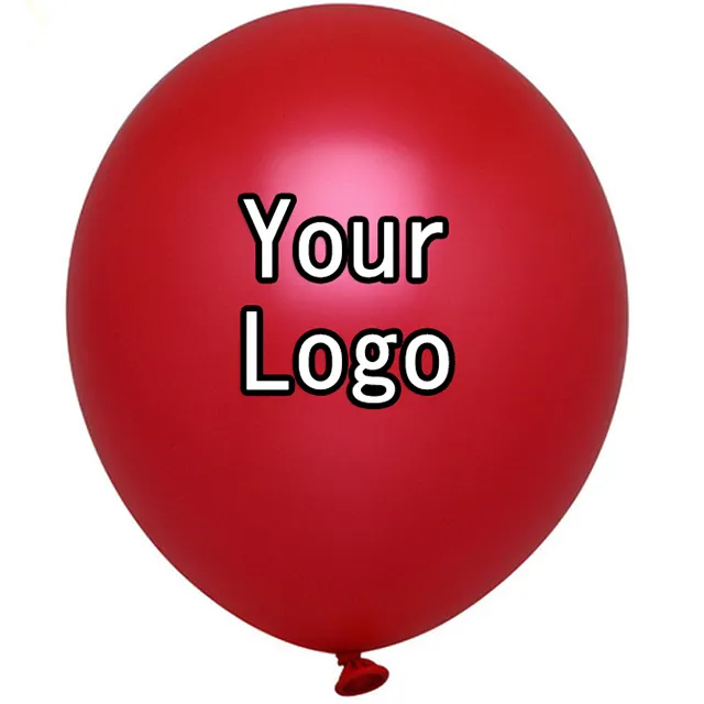 Goedkope ontwerp uw eigen logo afdrukken reclame ballon latex reclame ballon