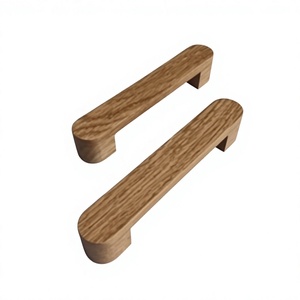 Juego de tiradores de madera para gabinetes, perillas redondas de diseño moderno, hechas a mano, ligeras, duraderas, para decoración de muebles de cocina de interior, montaje en puerta - Product Image 5