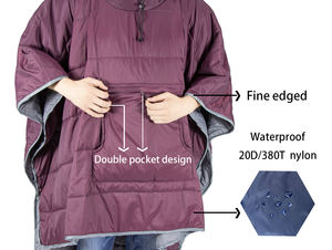 <span class=keywords><strong>Prix</strong></span> usine Portable Étanche Poncho Chaud Cape Cape Camp Couette Portable Sac De Couchage pour Camping En Plein Air Voyager - Product Image 5