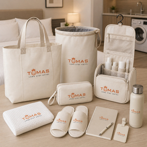 Set de Regalo Personalizado para Hoteles de Spa y Bienestar con Bata de Algodón, Esterilla de Yoga, Pantuflas, Antifaz, Taza, Botella y Bolsa para Huéspedes de Retiros - Paquete al por Mayor - Product Image 2