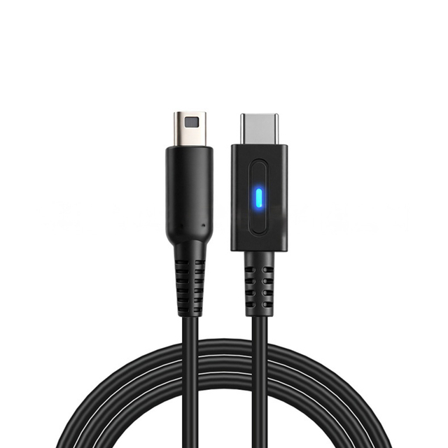 1.2m PD Type C Fast Charging Cable for NDSi 3DS Power Supply Cord Adapter USB C Charger Cable for Nintendo 3DS NDSi Console