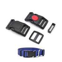 Sangle de casque de moto Red Center Secure Slid Lock Curved quick Side Release double assurance sécurité breakaway boucle en plastique