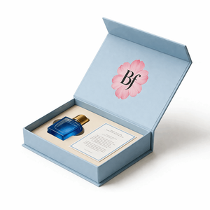 Custom Logo Magnet Cardboard Packing Box High End Luxury Perfume Bottle <strong>Magnetic</strong> Flip Gift Packaging Box - Product Image 1