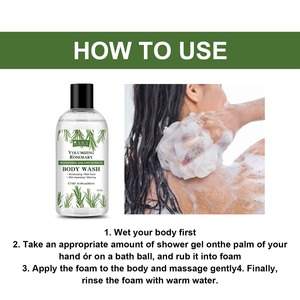 Marque privée Mousse riche hydratante naturelle Doux et non irritant pour adultes Produits de soins corporels Gel douche Nettoyant pour le corps - Product Image 2