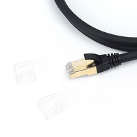 Kabel Patch Ethernet RJ45 CAT8 Berkecepatan Tinggi 10 Gbps dengan Konduktor Tembaga Terlindung dan 8 Konduktor