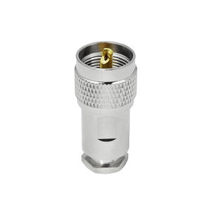 Abrazadera de conector UHF macho PL259 para Cable RG58 50 Ohm chapado en oro para antena CB Radio Ham comunicación marina - Product Image 3