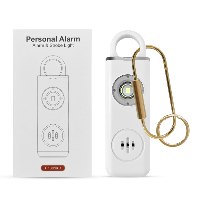 Wearable Rechargeable Loudest Self Defense Women Elderly Panic SOS Emergency Protection Personal Safety Key Chain Alarms