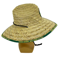 Chapeau de plage en paille Sombrero America personnalisé promotionnel avec grand bord