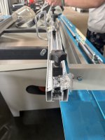 Scie à table horizontale MJ6132-D avec hotte d'extraction de poussière et levage motorisé du lame de scie, 380V 6.6kW