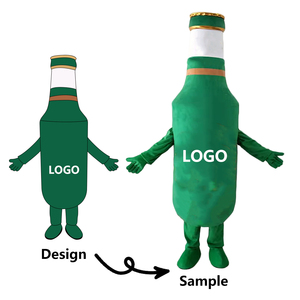 Costumes de mascotte de personnage de dessin animé pour bouteille de bière/boissons OEM, costumes de mascotte personnalisés avec logo pour adultes - Product Image 5