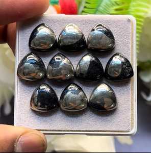 Cabochons en or apache naturel à dos plat, taille 12x12 mm, lot de 10 pierres précieuses en vrac pour la création de bijoux - Product Image 1