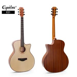 Trung Quốc bán chạy nhất 41 inch Acoustic guitar bán buôn chấp nhận OEM engleman vân sam hàng đầu Rosewood Fingerboard Chất lượng cao guitar