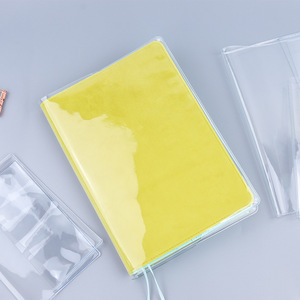 <span class=keywords><strong>Protège</strong></span>-cahiers transparents en PVC en gros – Couvertures personnalisées en plastique <span class=keywords><strong>transparent</strong></span> pour agendas et carnets - Product Image 3