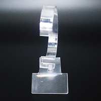 Présentoir de montre en plastique Transparent pour hommes, taille personnalisée, 1 pièce, support en C anneau, bijoux, à la mode