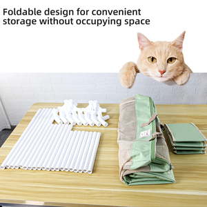 Travel Kennel Collapsible Litter Box Carry <strong>Cat</strong> Cage <strong>Condo</strong> for House <strong>Cats</strong> Pet Interactive Movement Toys Show House Pet - Product Image 5