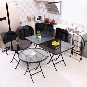 Hiện đại giá rẻ chất lượng cao có thể gập lại Tempered <span class=keywords><strong>Glass</strong></span> Bàn cà phê đặt vườn ăn uống Kính <span class=keywords><strong>Patio</strong></span> nhà hàng bảng - Product Image 1