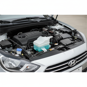 2011 for Accent Blue Coolant Reservoir <b>Radiator</b> for 2011-onwards Models 254311R500 TR Origin No Warranty - Product Image 3