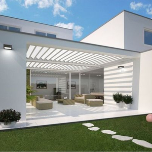 Système de couverture motorisée pour piscine, macbook sur <span class=keywords><strong>pied</strong></span>, rétractable, bassin, Pergola - Product Image 4