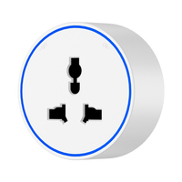 Enchufe de Riel Deslizante 16A con Luz LED, Módulo Adaptador de Riel de Alimentación Móvil Multienchufe con Estándares US/UK/EU, Puertos USB-C y USB-A