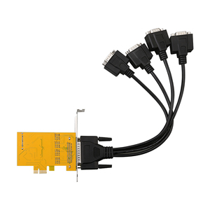 Tarjeta serie <span class=keywords><strong>PCI</strong></span> <span class=keywords><strong>Express</strong></span> de 4 puertos RS232 DB9 () con fuentes de salida de alimentación de 5V o 12V - Product Image 4