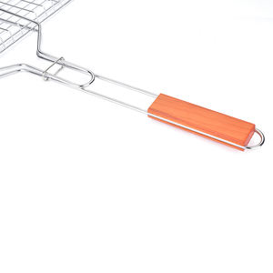 अच्छी गुणवत्ता बारबेक्यू बरस रही उद्यान ग्रिल जाल टोकरी BBQ Grilling मछली मांस शुद्ध - Product Image 6