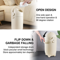 OEM ODM Poubelle à couches anti-odeur pour couches bébé, déchets de couches, déchets plastiques, cuisine et salle de bain