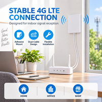 Antenne panneau double câble 4G LTE avec options de connecteurs SMA TS9 CRC9, antenne externe 2m RG174 pour routeurs et modems intérieurs