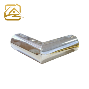 Sofa <b>Legs</b> Hardware Brass Curved Surface Sofa <b>Leg</b> Gold Sofa Decoration Metal Stainless L Shapes Sofa <b>Legs</b> - Product Image 1
