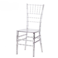 Vente en gros Chaise de mariage transparente en acrylique pour événement, dîner, vente en plastique acrylique, chiavari, limpide