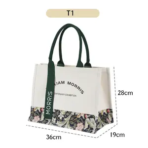 Custom canvas book tote bag canvas custom tote bag with rope handle Crafted with Care and Attention to Detail