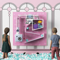 Équipement de terrain de jeu interactif intérieur Leber Electric, jeux de mur à balles, jeux doux, parc d'attractions, salle sensorielle, 3-12 ans