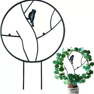 Metall vogel Schmetterling Garten gitter für Kletter pflanzen 11.8in Eisen pflanzen stütz strukturen mit rostfreier Beschichtung anlage <span class=keywords><strong>Trel</strong></span> - Product Image 1