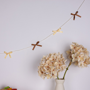 Custom Bunting Banner Garland Sign Kids Home Room Hanging Party Decoration Handicraft Pendant Pink Garland Banner <strong>Bow</strong> - Product Image 6