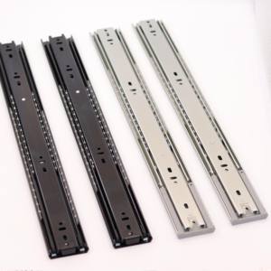 45mm 풀 익스텐션 서랍 슬라이드 셀프 클로즈 인터락 고품질 모던 스타일 볼 베어링 슬라이드 - Product Image 1