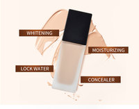 Crème de fond de teint de haute qualité, fond de teint liquide de luxe pour peaux foncées