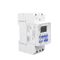Nouveau type de relais temporisé numérique monophasé sur rail DIN, programmable 7 jours, AC 220V/12V/24V/48V, 16A, haute puissance, miniature, étanche