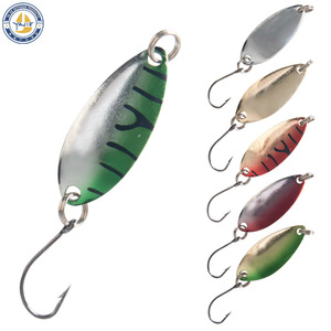 Señuelo tipo cuchara 3G con anzuelo único para pesca en agua dulce, cebo de fondo para chub, pez blanco, pez mandarín, paquete de 12 unidades - Product Image 4