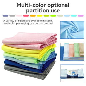 Paños de Limpieza de Microfibra de 30x30cm con Logotipo Personalizado, Coloridos, Sin Pelusa, de Secado Rápido, <span class=keywords><strong>para</strong></span> Cocina, Auto, Espejos y Vidrio - Product Image 4