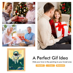 2025 mur Art peinture décoration lumière LED brillant cadre Photo expérience lumière et ombre l'art de la lumière peinture livraison directe - Product Image 5