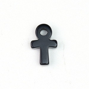 En gros, Breloques Ankh sculptées, Pendentifs en pierres précieuses de guérison Crux Ansata et <span class=keywords><strong>Améthyste</strong></span> pour la fabrication de bijoux, environ 30x19mm - Product Image 6