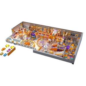 Zone de jeux intérieure sur le thème de l'espace, 500 m², hauteur 4 m, série de terrains de jeux intérieurs - Product Image 1