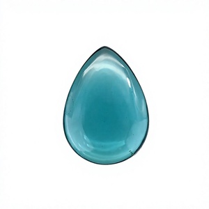 Vente chaude 12X16mm Bleu Topaze Quartz En Forme De Poire Polonais À La Main Fine Jewelry Haute Qualité 14k Or À La Main Pierres Précieuses En Vrac - Product Image 1