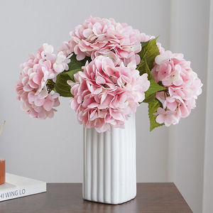 Flor de Hortensia Artificial de Tallo Único, Flor de Seda con Tacto Natural, Decoración para Bodas y Hogar, Blanca, Rosa, Azul - Product Image 2