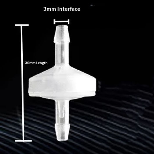 3mm check valve white