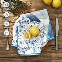 Serviettes de cuisine en microfibre gaufrée à absorption supérieure, personnalisables, pour la sublimation