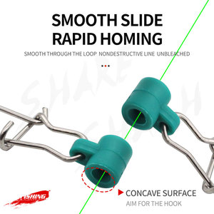 Senar pancing plumb pengencang jepret kunci ganda, pengencang konektor berat plumb berat baja tahan karat, peralatan memancing - Product Image 4