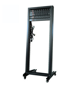 Rack de serveur ouvert robuste 42U, 19 pouces, 4 poteaux, avec roulettes, en acier SPCC, capacité de charge de 200 kg, en stock - Product Image 6